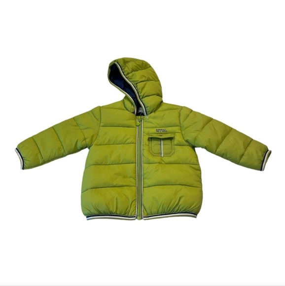 Mayoral Blue Green Newborn 6-9 months Puffer Jacket Silky Soft - Picture 2 of 6